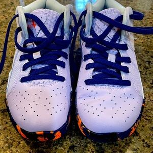 Girls Under Armor basketball shoes.